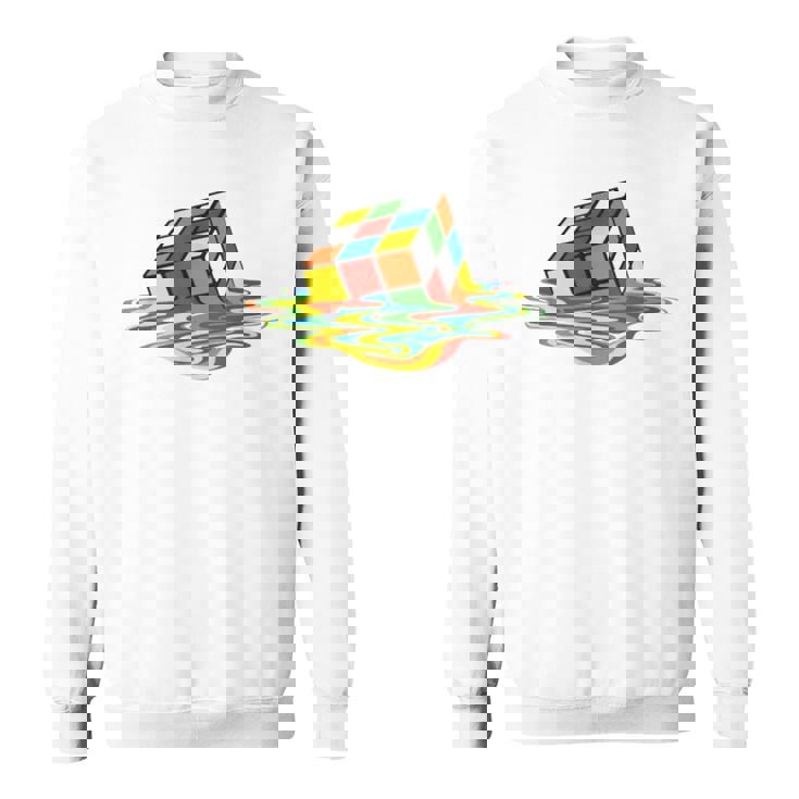 メルティング ルービックキューブ スウェットシャツ