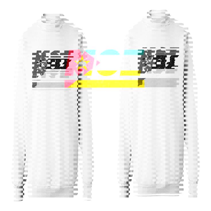 モザンビークデザイン。国旗付きモザンビーク衣装 Moz スウェットシャツ