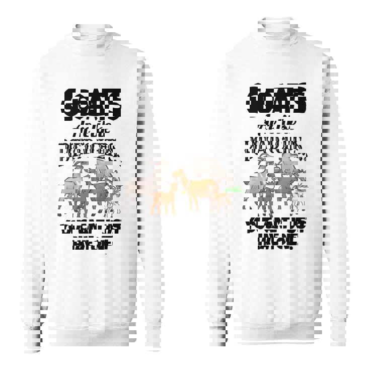 ヤギの恋人たちのためのヤギシャツ 農場アパレル ミームパンファニーヤギ 長袖tシャツ スウェットシャツ