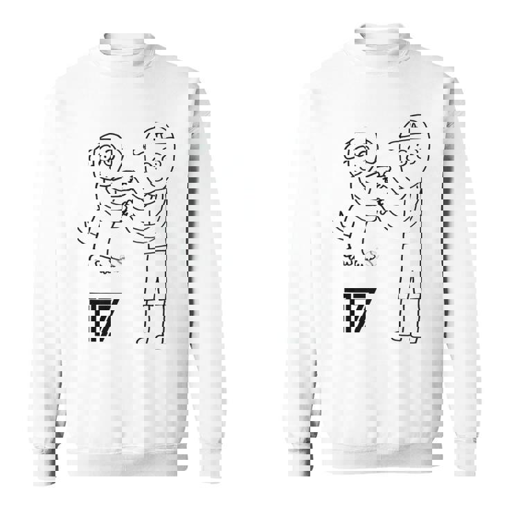 ユニフォーム風 応援 野球 Decoy Dekopin デコピン かわいい犬 Kooikerhondje スウェットシャツ