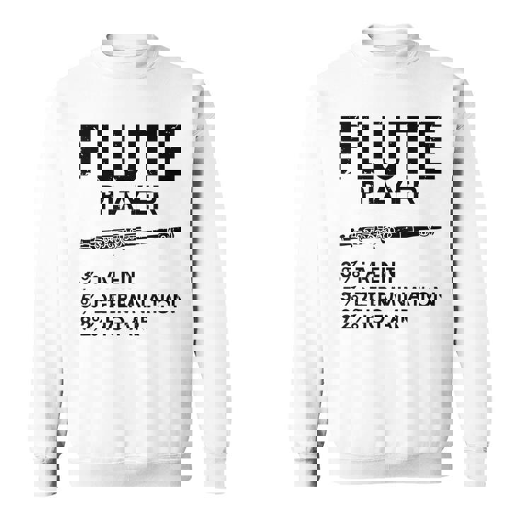 ユーモラスなフルート 愛好家 ステートメント皮肉なフルート 面白い スウェットシャツ