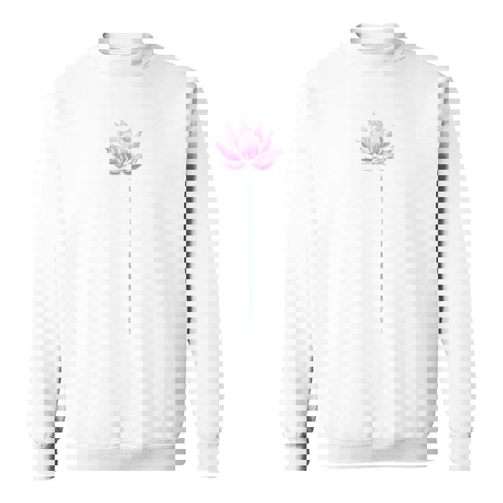 ヨガ エレガント 蓮の花 和書風 デザイン スウェットシャツ