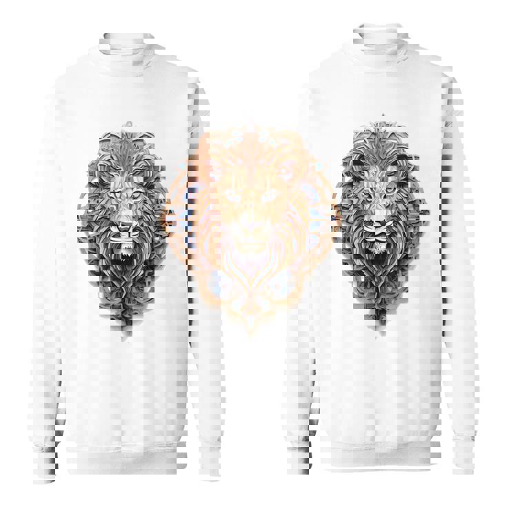 ライオン 動物 彫刻 動物園 抽象芸術 絵画 ライオン スウェットシャツ