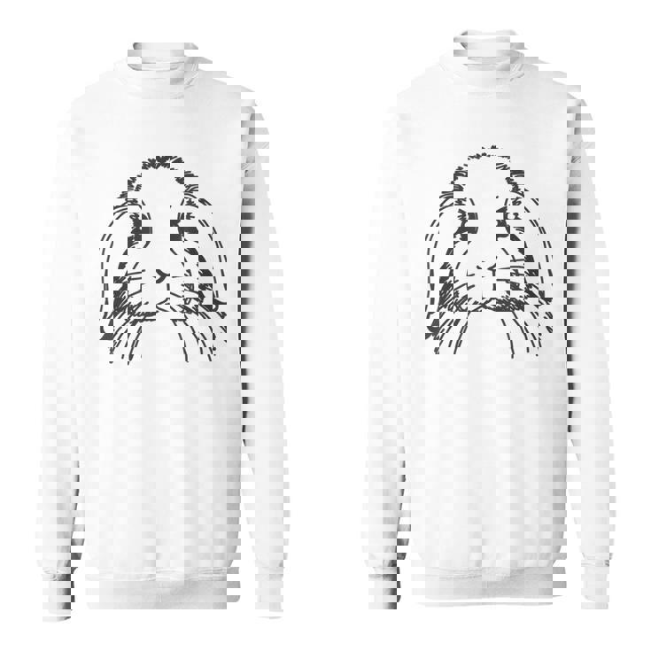 ラインアートダッドママラビット-ホーランドロップ スウェットシャツ