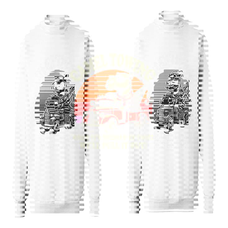 ラクダ牽引、しっかりと固定されている場合は引き出します。 長袖tシャツ スウェットシャツ