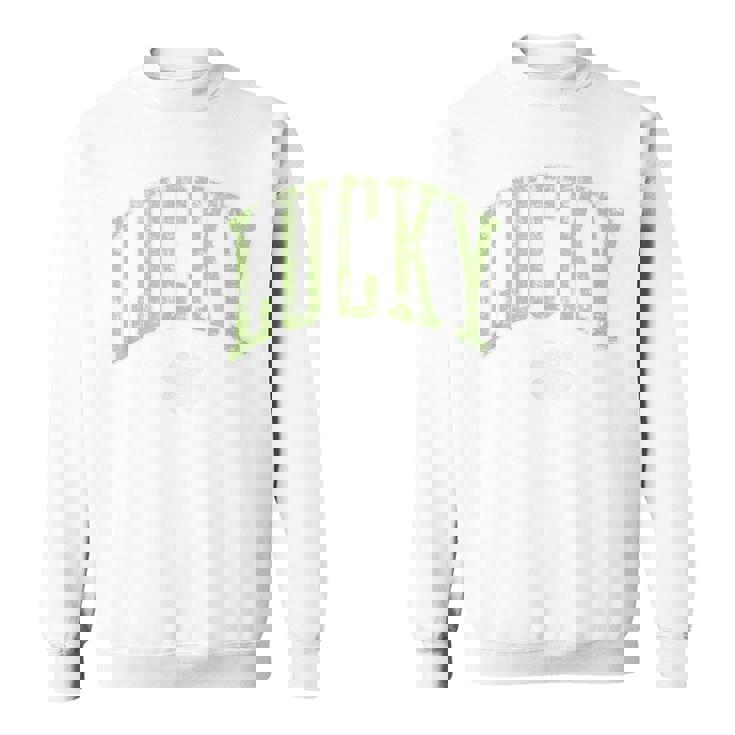 ラッキーシャムロック 四つ葉クローバー スウェットシャツ