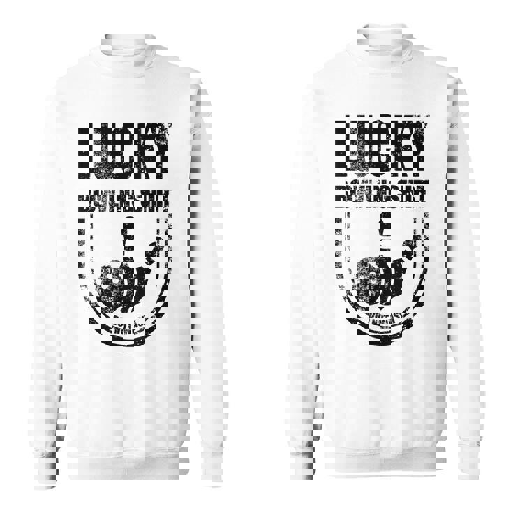 ラッキーボウリングシャツはボウラーのための面白い引用を洗わないでください スウェットシャツ