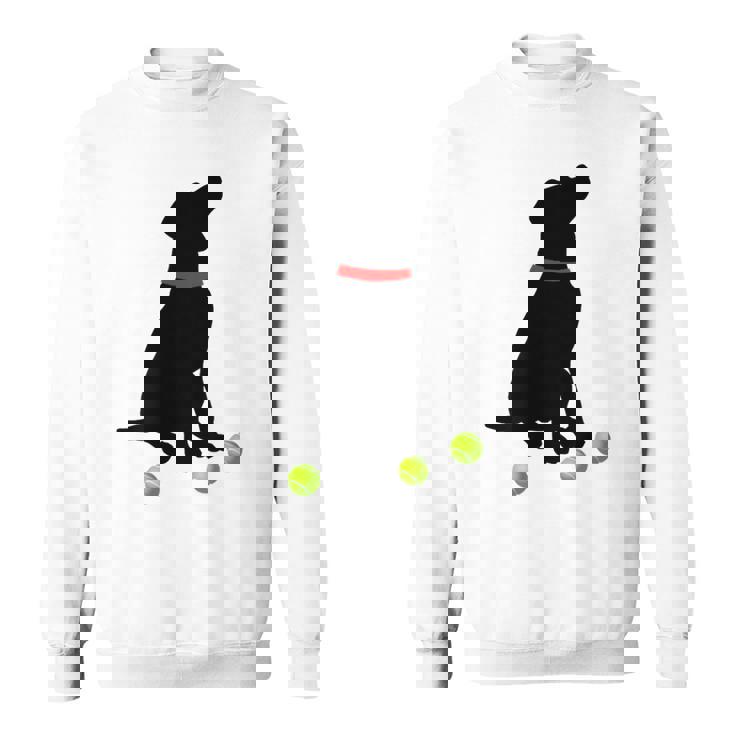 ラブラドールレトリバー 犬 イエロー ラボ テニスボール ギフト スウェットシャツ