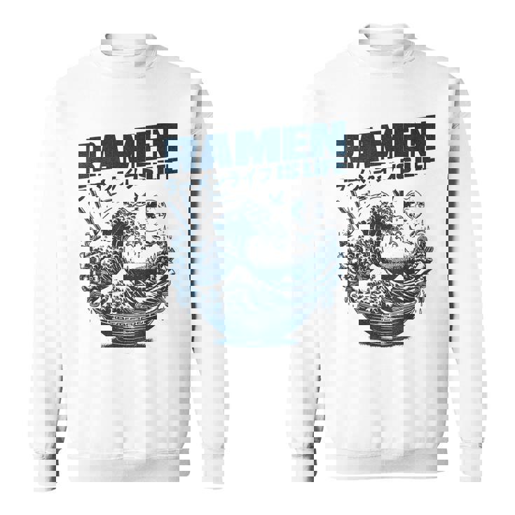 ラーメンは人生、マンガアニメオタクジャパンかわいいラーメン スウェットシャツ