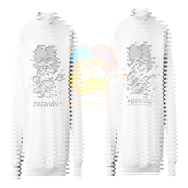 リトルツインスターズ ほしにのって ライトカラー スウェットシャツ