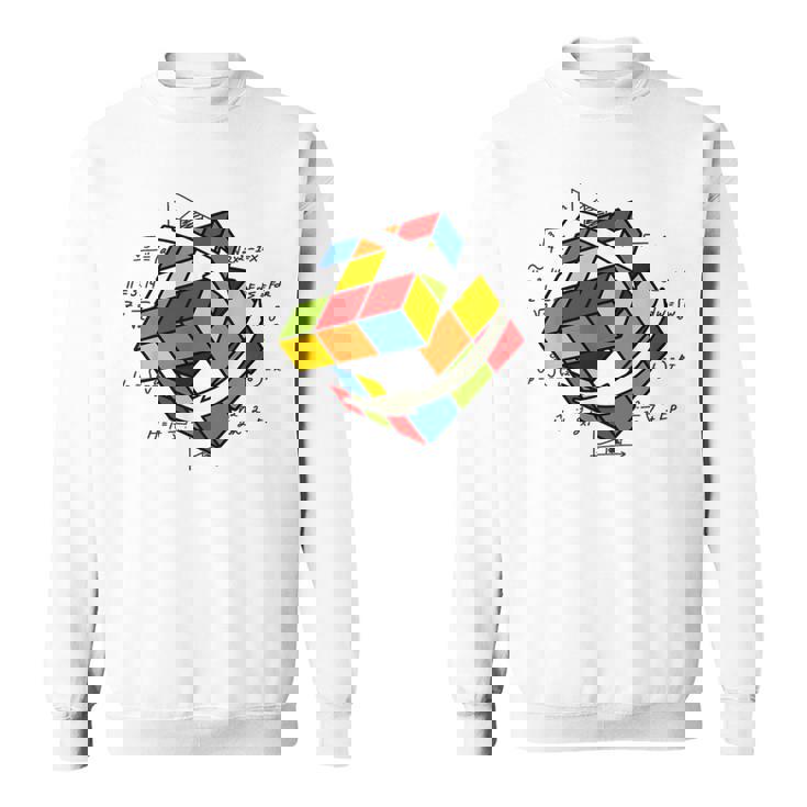 ルービックキューブ ルービックキューブ マジックキューブ レトロ ルービ ヴィンテージ オタク スウェットシャツ