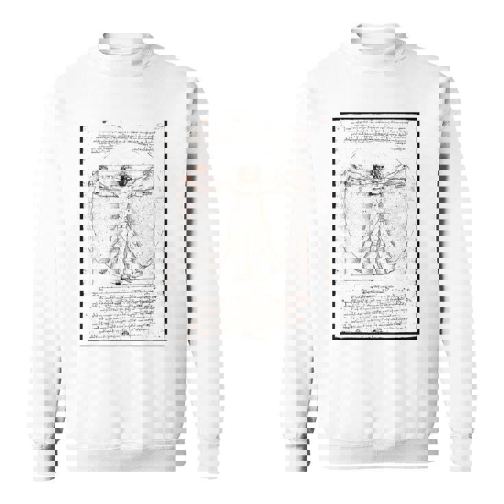 レオナルド・ダ・ヴィンチの「ヴィトルヴィア人」 オリジナル スウェットシャツ