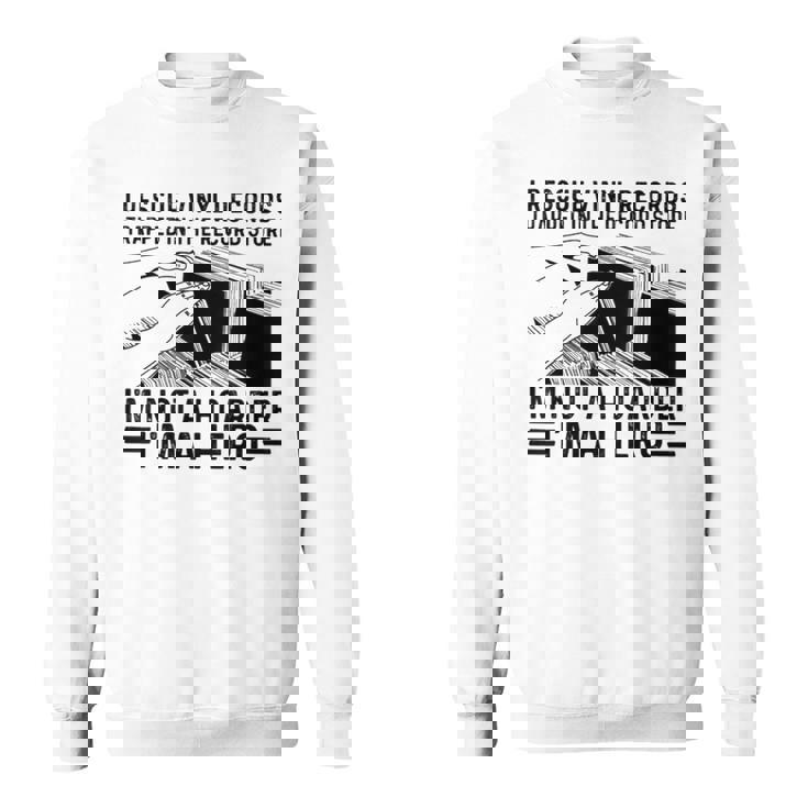 レコード屋に閉じ込められたビニールレコードを救出する スウェットシャツ