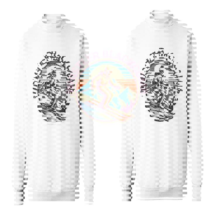 レトロ ヴィンテージ ウィスラー ブラッコム カナダ スキー リゾート 冬 スウェットシャツ