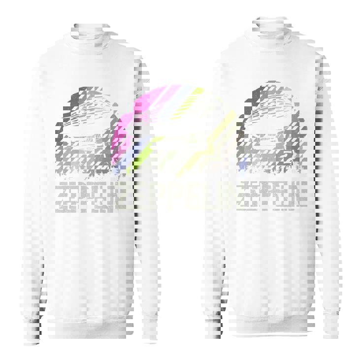 レトロ ヴィンテージ ツェッペリン 飛行船 航空 飛行船 メンズ レディース キッズ 長袖tシャツ スウェットシャツ