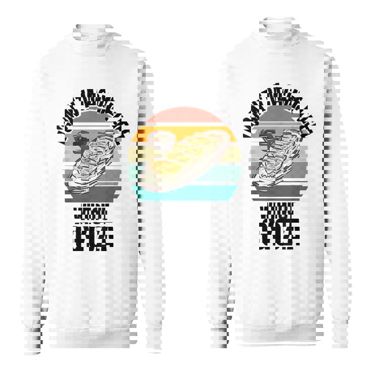 レトロ可愛い餃子 ギョーザなしでは人生は想像できない。 スウェットシャツ