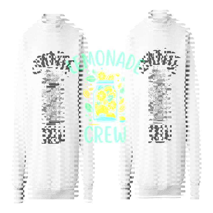 レモネードスタンドシャツ クルーとボス レモンジュース サマーイエロー スウェットシャツ