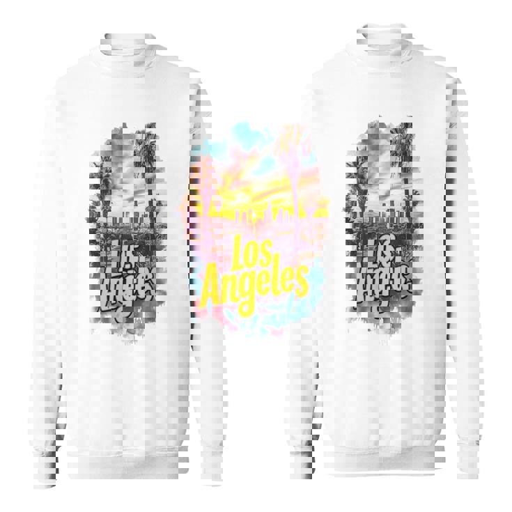 ロサンゼルス カリフォルニア サンセット スカイライン アーバン お土産 スウェットシャツ
