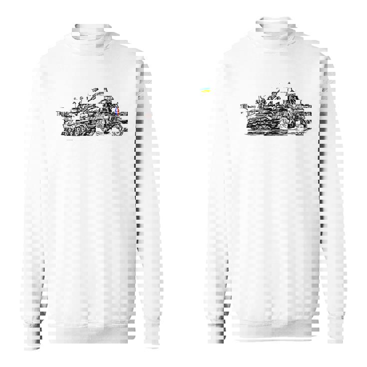 ロシアのbmpを盗むウクライナの農家 ウクライナを支援 スウェットシャツ