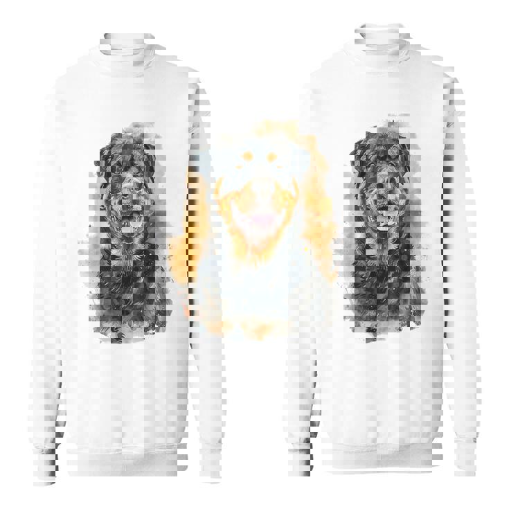 ロットワイラー 犬 モチーフ ペット アートワーク カラフル ロットワイラー スウェットシャツ