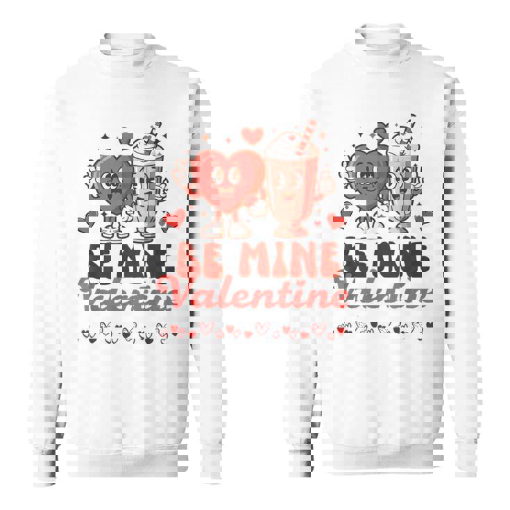 ロマンチックな手描きのスタイル バレンタインデー スウェットシャツ