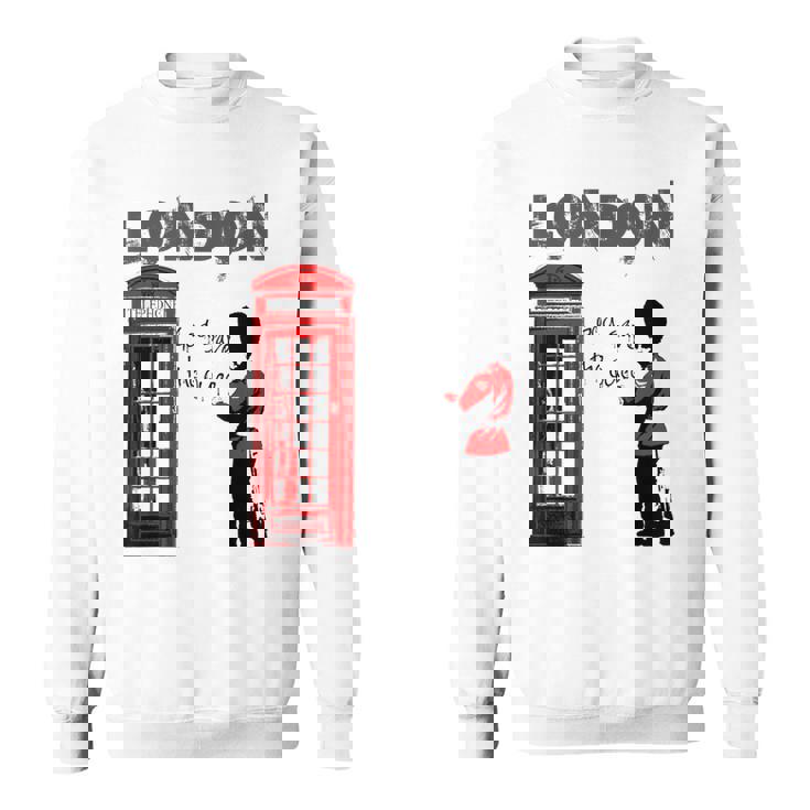 ロンドン・バンクシー・ゴッド・セーブ・ザ・クイーン スウェットシャツ