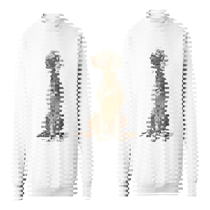 ワイマラナー 犬 グラフィック ペット イラスト ワイマラナー スウェットシャツ