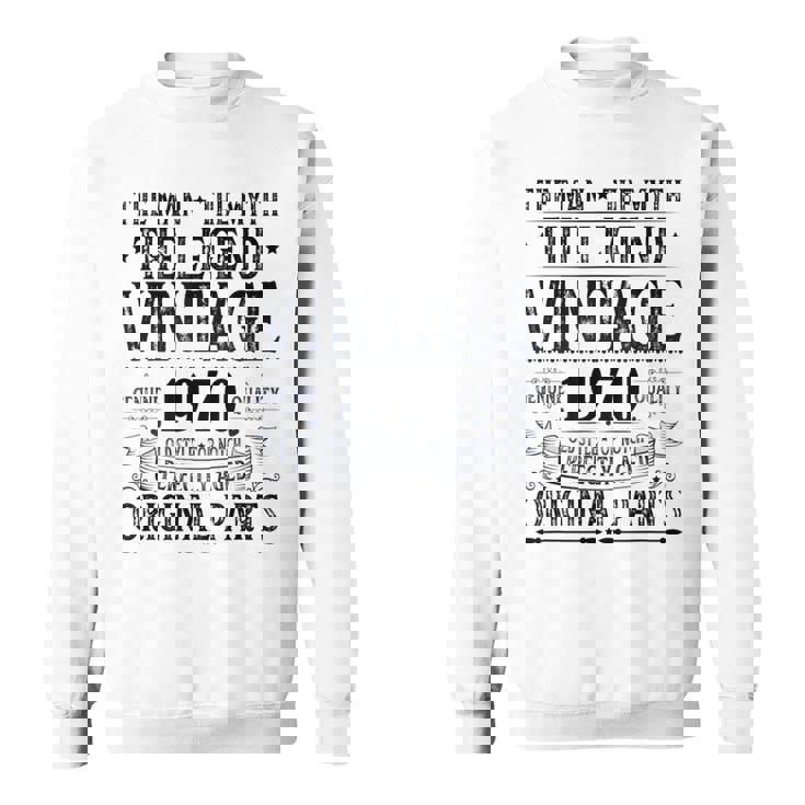 ヴィンテージ 1970 男性用 レトロ 面白い 1970 誕生日 スウェットシャツ