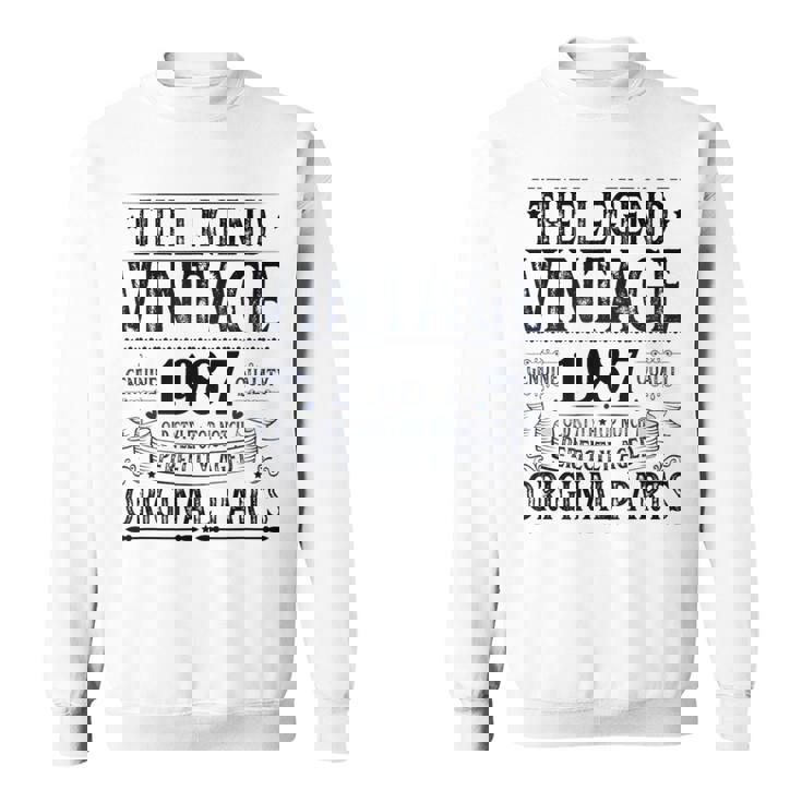 ヴィンテージ 1987 メンズ 限定版 Bday 1987 誕生日 スウェットシャツ