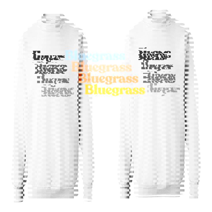 ヴィンテージ 70年代 ブルーグラス タイポグラフィ レトロ バイブ スウェットシャツ