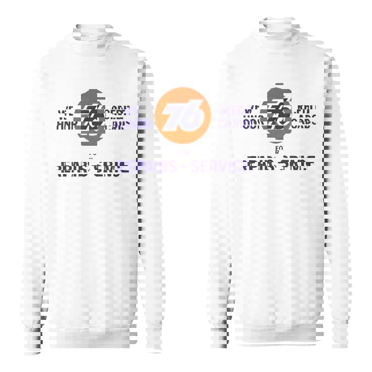 ヴィンテージ 76 ガソリンポンプ サイン レトロ ガソリン ガレージ スウェットシャツ