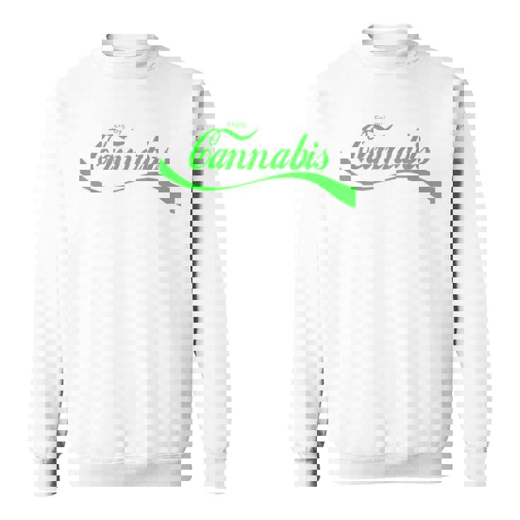 ヴィンテージ カンナビス アート レトロ マリファナ Thc レトロ 420日 ウィード スウェットシャツ