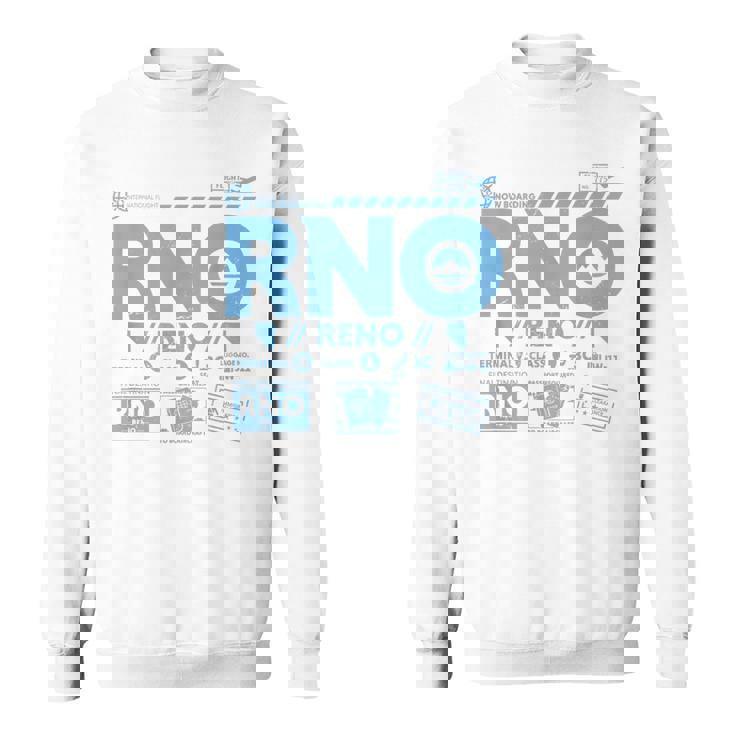 ヴィンテージ リノ Rno 空港コード トラベル デイ レトロ タグ ネバダ スウェットシャツ