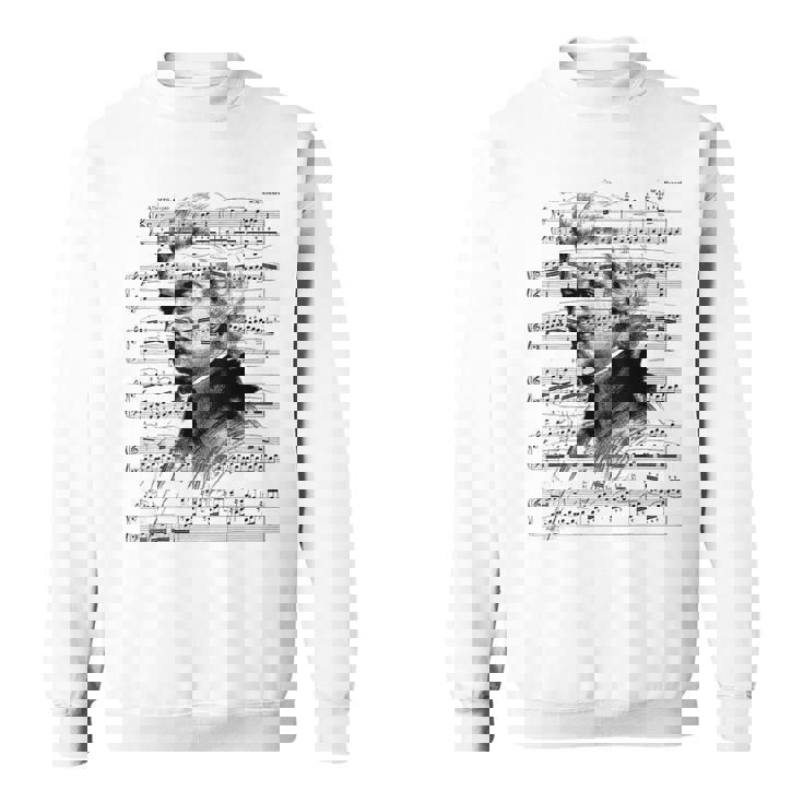 ヴォルフガング・アマデウス・モーツァルト 作曲家 ピアニスト モーツァルト 楽譜 スウェットシャツ