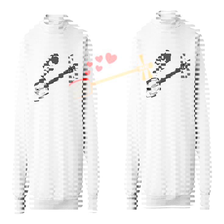 三味線 バレンタインデー ミュージシャン 結婚記念日 スウェットシャツ