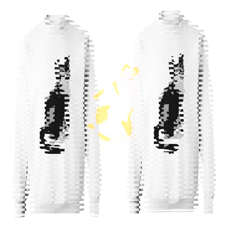 三毛猫ポートレート かわいい三毛猫 三毛猫好き スウェットシャツ