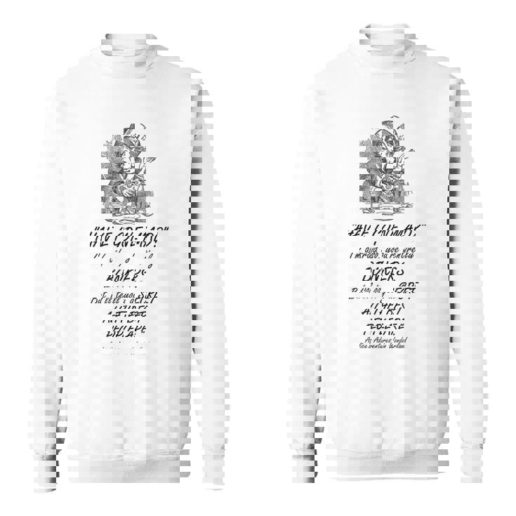 不思議の国のアリス マッドハッター デザイン スウェットシャツ