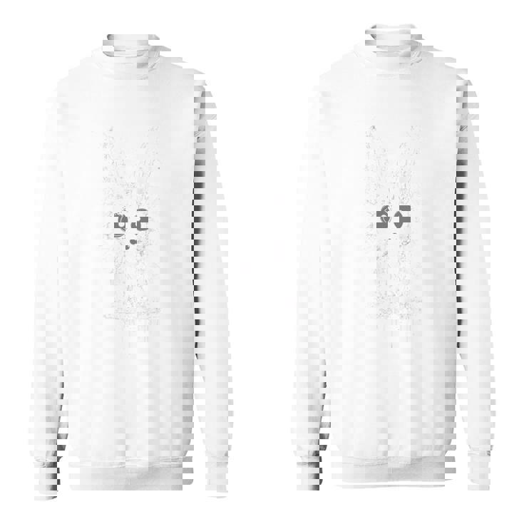 不気味 かわいい ウサギ ウサギ アルト ゴス グランジ ホラー 美学 長袖tシャツ スウェットシャツ