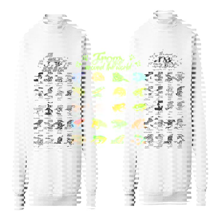 世界のカエル カエル スウェットシャツ