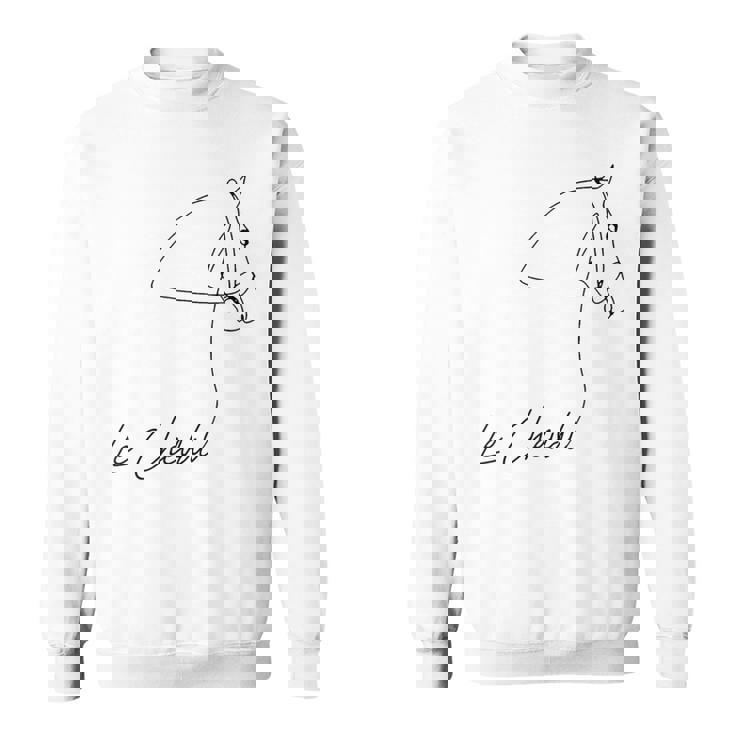 乗馬用シャツ フランス語の言葉 Le Cheval スウェットシャツ