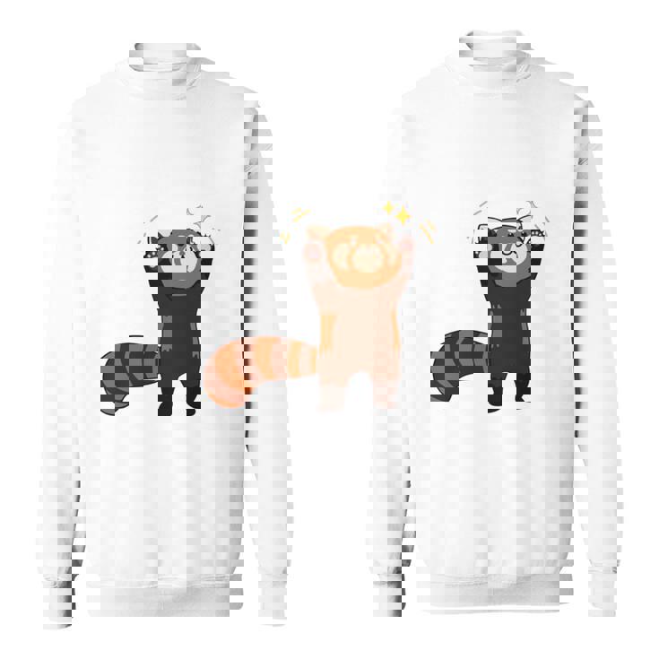 五十歩ひゃっほう レッサーパンダ ネタ ことわざ ことわざのもじり ジョーク ギャグ ダジャレ ツッコミ おもしろ 長袖tシャツ スウェットシャツ