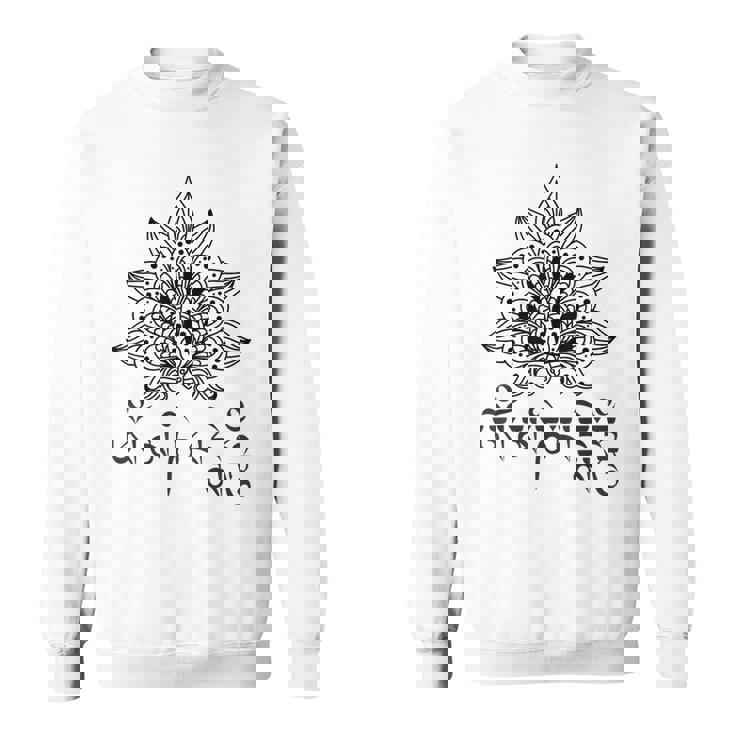 仏教 スピリチュアル オム マニ・パドメ ハム マントラと曼荼羅 スウェットシャツ