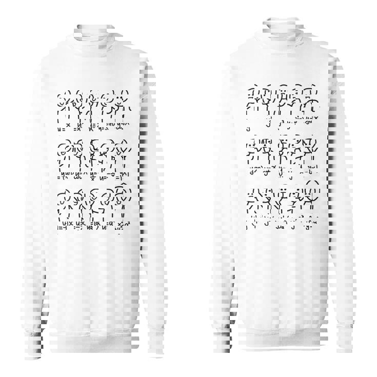 代数ダンス 面白い関数 グラフ 図表 数学方程式 スウェットシャツ