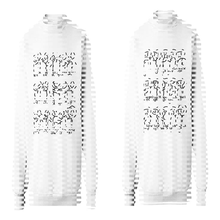 代数ダンスおかしい関数グラフ図科学数学方程式 スウェットシャツ