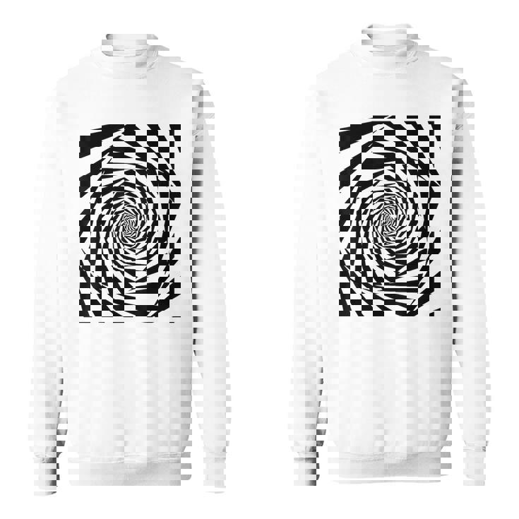 催眠術師 ヒプノシス グラフィック 目の錯覚 トリッピー スパイラル 幾何学模様 スウェットシャツ