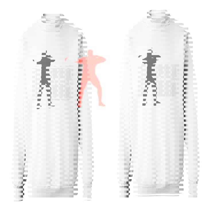 円盤 面白い 円盤投げ 長袖tシャツ スウェットシャツ