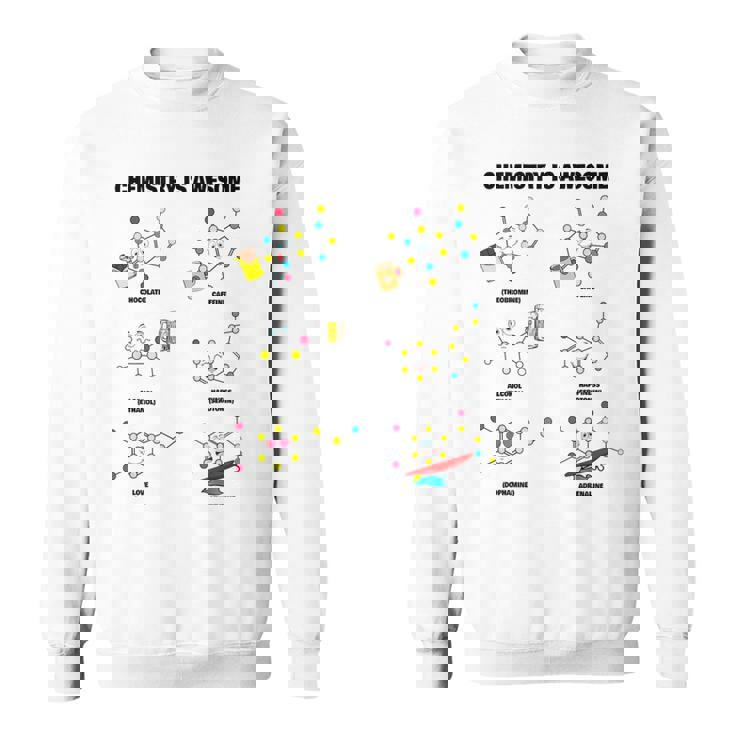 化学は素晴らしいです。面白いカワイイ化学分子 スウェットシャツ