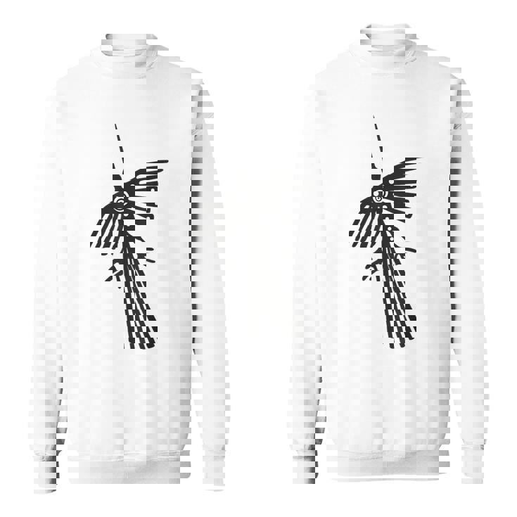 南米のペルーナスカラインハチドリコンドルのシルエット。 スウェットシャツ