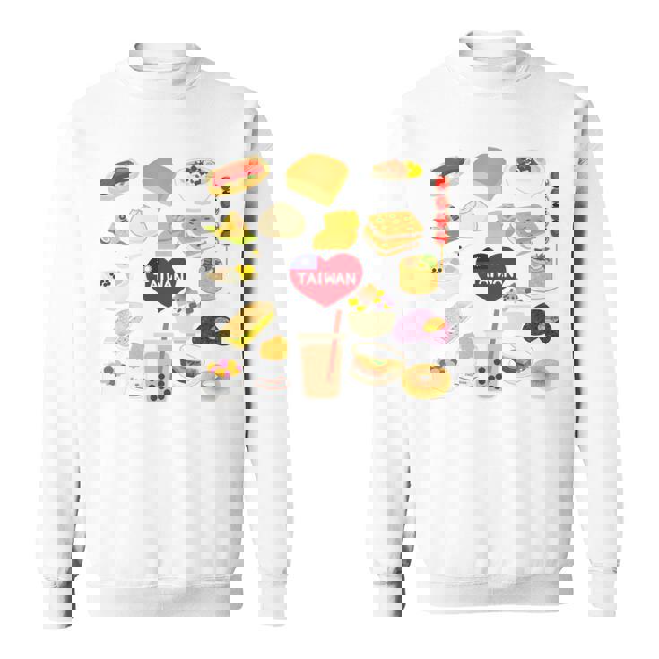 台湾の味 グルメ 国旗 ローカルフード 長袖tシャツ スウェットシャツ