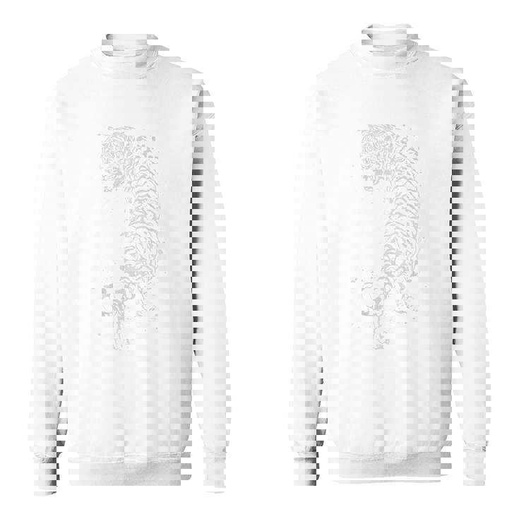 吠える虎 日本の浮世絵スタイル スウェットシャツ